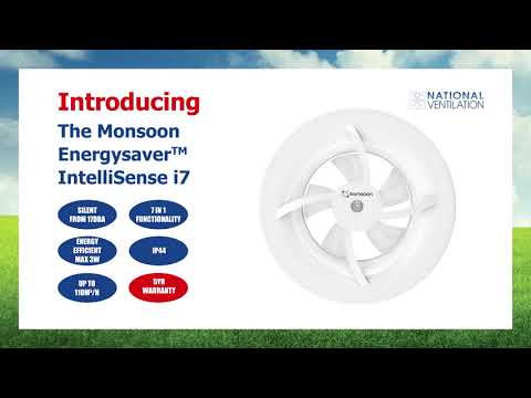 National Ventilation Monsoon Energysaver™ IntelliSense i7 Animation