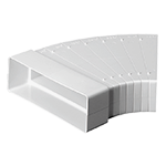 Monsoon Rectangular Ducting 204mm x 60mm Duct & Accessories, Adjustable-Horizontal-Bend